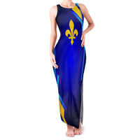 Bosnia and Herzegovina Coat of Arms Family Matching Tank Maxi Dress and Hawaiian Shirt Blend of National Colors & Symbols