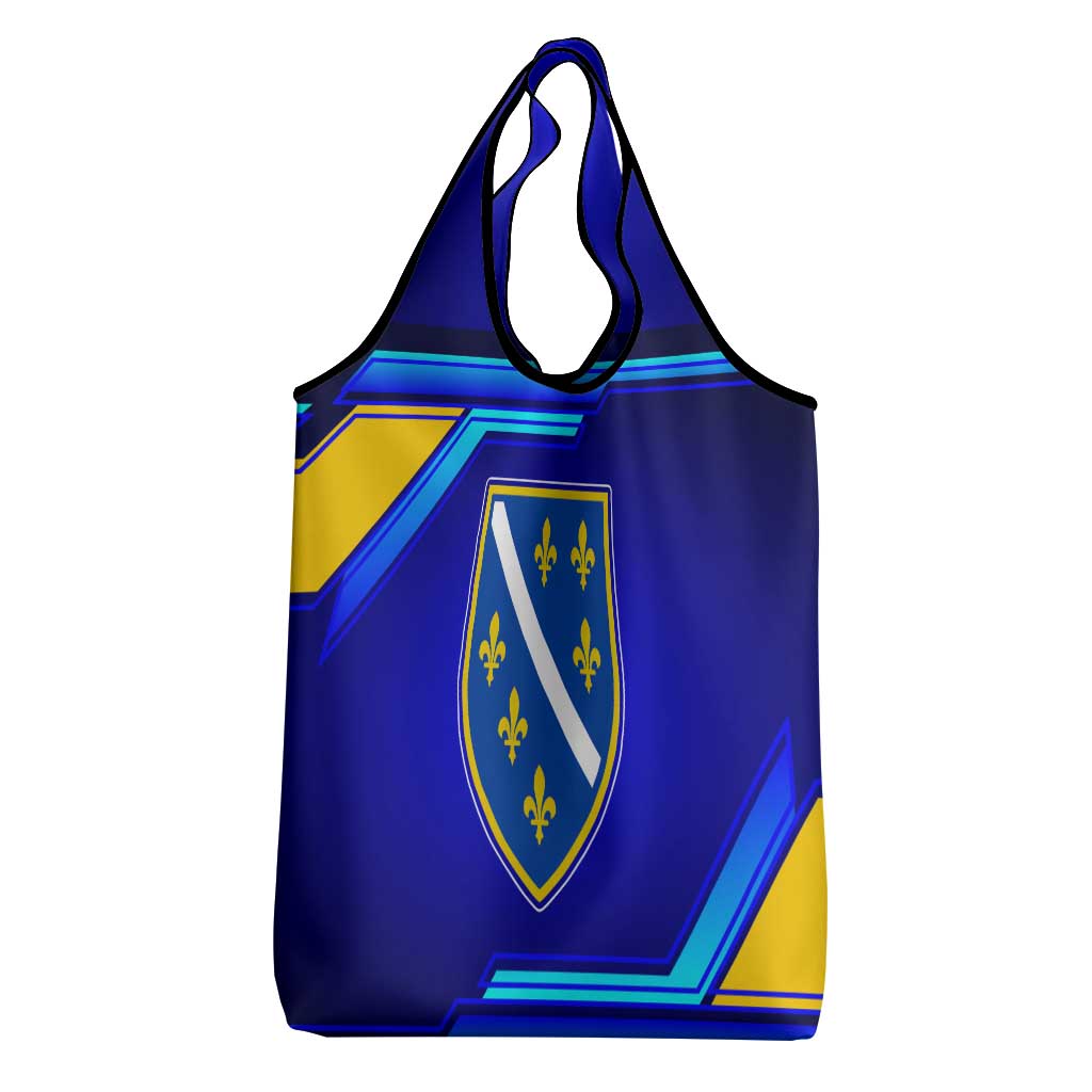 Bosnia and Herzegovina Coat of Arms Grocery Bag Blend of National Colors & Symbols