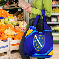 Bosnia and Herzegovina Coat of Arms Grocery Bag Blend of National Colors & Symbols