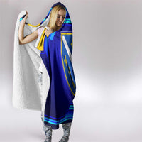Bosnia and Herzegovina Coat of Arms Hooded Blanket Blend of National Colors & Symbols