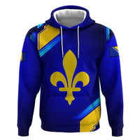 Bosnia and Herzegovina Coat of Arms Hoodie Blend of National Colors & Symbols