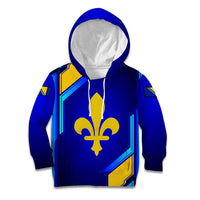 Bosnia and Herzegovina Coat of Arms Kid Hoodie Blend of National Colors & Symbols