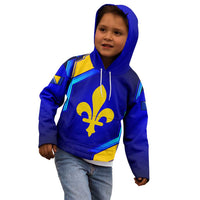 Bosnia and Herzegovina Coat of Arms Kid Hoodie Blend of National Colors & Symbols