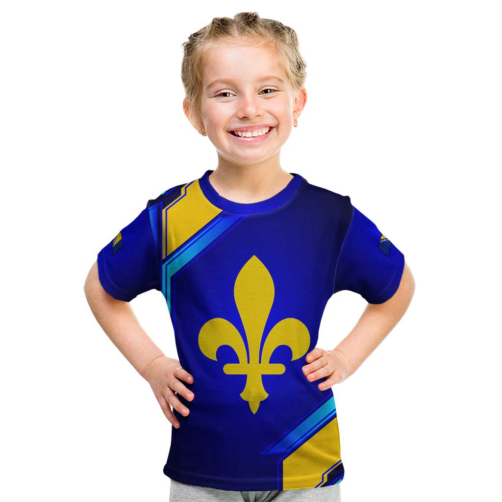 Bosnia and Herzegovina Coat of Arms Kid T Shirt Blend of National Colors & Symbols