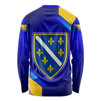 Bosnia and Herzegovina Coat of Arms Long Sleeve Shirt Blend of National Colors & Symbols