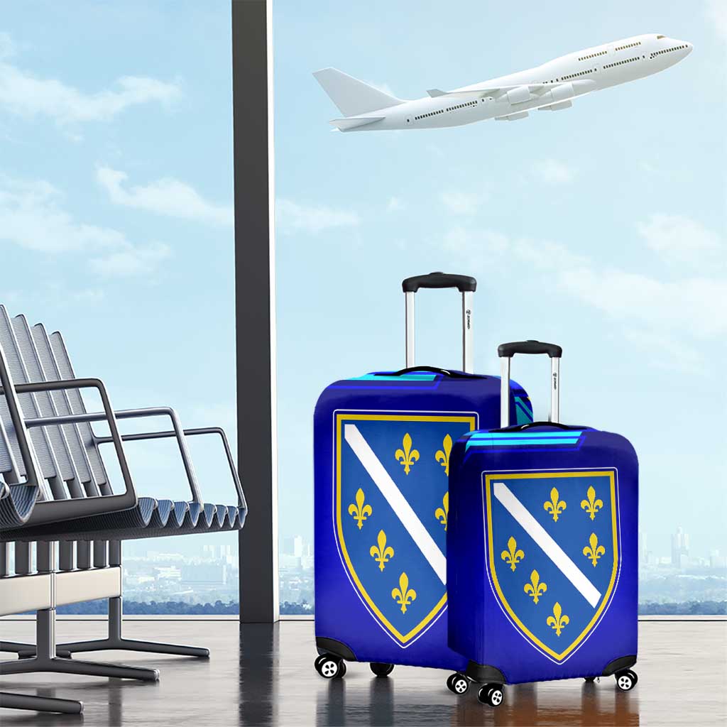 Bosnia and Herzegovina Coat of Arms Luggage Cover Blend of National Colors & Symbols