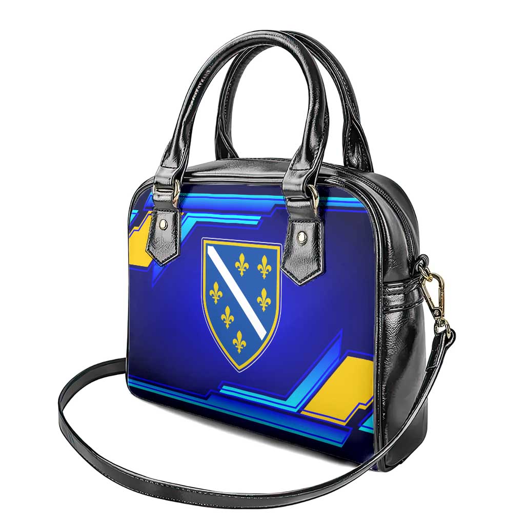 Bosnia and Herzegovina Coat of Arms Shoulder Handbag Blend of National Colors & Symbols