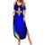 Bosnia and Herzegovina Coat of Arms Summer Maxi Dress Blend of National Colors & Symbols