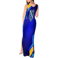 Bosnia and Herzegovina Coat of Arms Tank Maxi Dress Blend of National Colors & Symbols