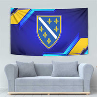Bosnia and Herzegovina Coat of Arms Tapestry Blend of National Colors & Symbols