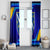 Bosnia and Herzegovina Coat of Arms Window Curtain Blend of National Colors & Symbols