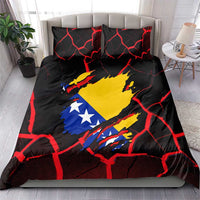 Bosnia and Herzegovina Flag Bedding Set with Dragon Shape - Fusion of National Pride & Sports Spirit