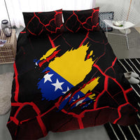 Bosnia and Herzegovina Flag Bedding Set with Dragon Shape - Fusion of National Pride & Sports Spirit