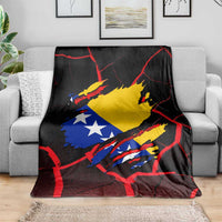 Bosnia and Herzegovina Flag Blanket with Dragon Shape - Fusion of National Pride & Sports Spirit