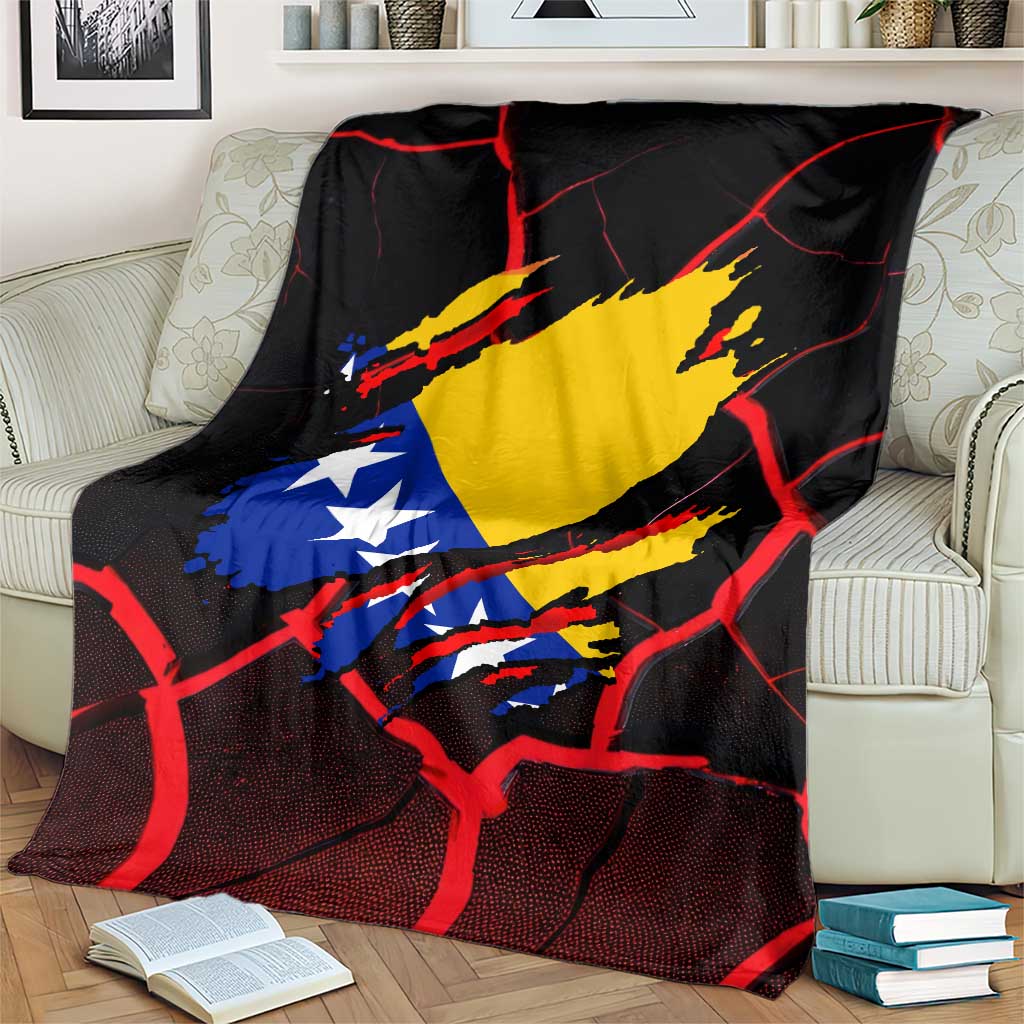 Bosnia and Herzegovina Flag Blanket with Dragon Shape - Fusion of National Pride & Sports Spirit