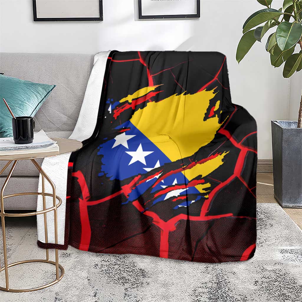 Bosnia and Herzegovina Flag Blanket with Dragon Shape - Fusion of National Pride & Sports Spirit