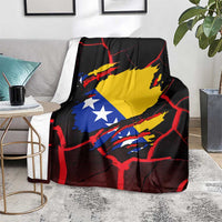 Bosnia and Herzegovina Flag Blanket with Dragon Shape - Fusion of National Pride & Sports Spirit