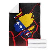 Bosnia and Herzegovina Flag Blanket with Dragon Shape - Fusion of National Pride & Sports Spirit