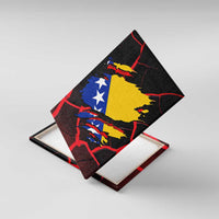 Bosnia and Herzegovina Flag Canvas Wall Art with Dragon Shape - Fusion of National Pride & Sports Spirit
