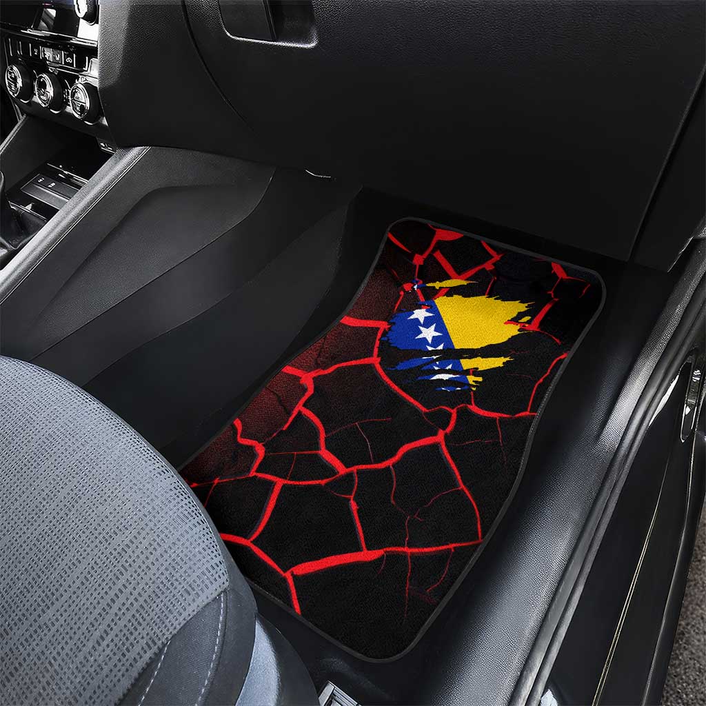 Bosnia and Herzegovina Flag Car Mats with Dragon Shape - Fusion of National Pride & Sports Spirit