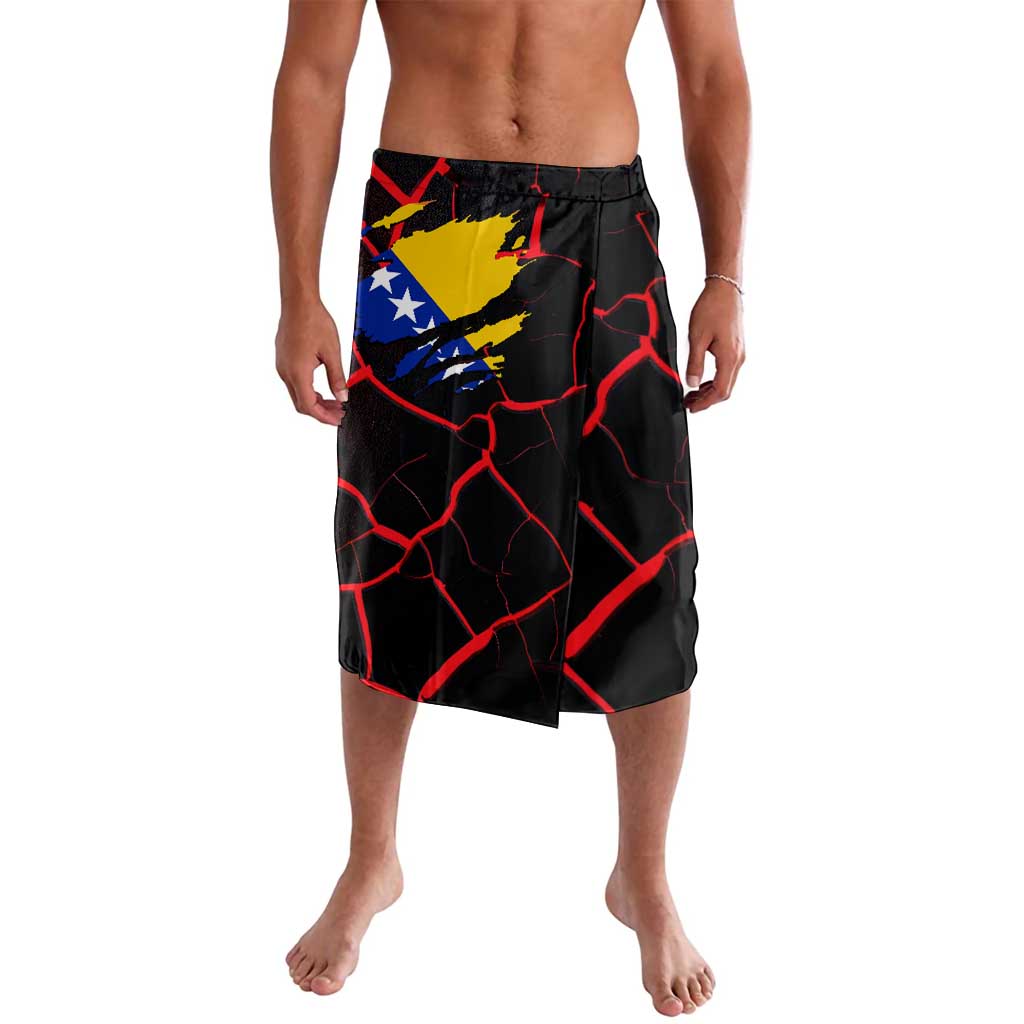 Bosnia and Herzegovina Flag Lavalava with Dragon Shape - Fusion of National Pride & Sports Spirit