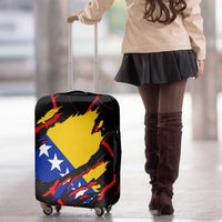 Bosnia and Herzegovina Flag Luggage Cover with Dragon Shape - Fusion of National Pride & Sports Spirit