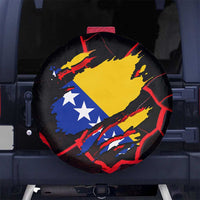 Bosnia and Herzegovina Flag Spare Tire Cover with Dragon Shape - Fusion of National Pride & Sports Spirit