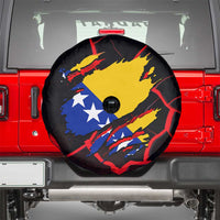 Bosnia and Herzegovina Flag Spare Tire Cover with Dragon Shape - Fusion of National Pride & Sports Spirit