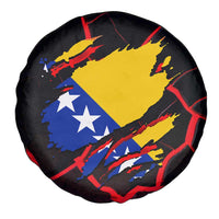 Bosnia and Herzegovina Flag Spare Tire Cover with Dragon Shape - Fusion of National Pride & Sports Spirit