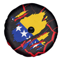 Bosnia and Herzegovina Flag Spare Tire Cover with Dragon Shape - Fusion of National Pride & Sports Spirit