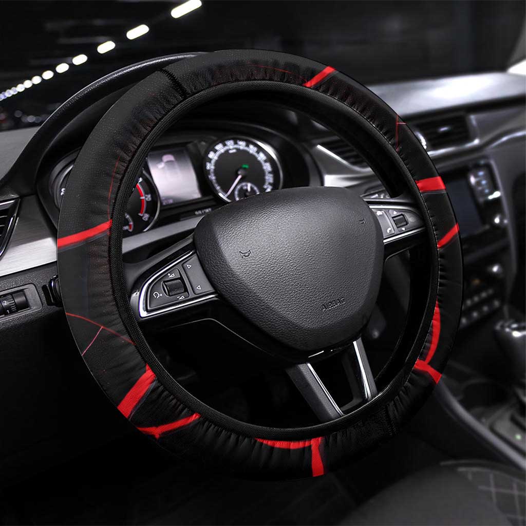 Bosnia and Herzegovina Flag Steering Wheel Cover with Dragon Shape - Fusion of National Pride & Sports Spirit