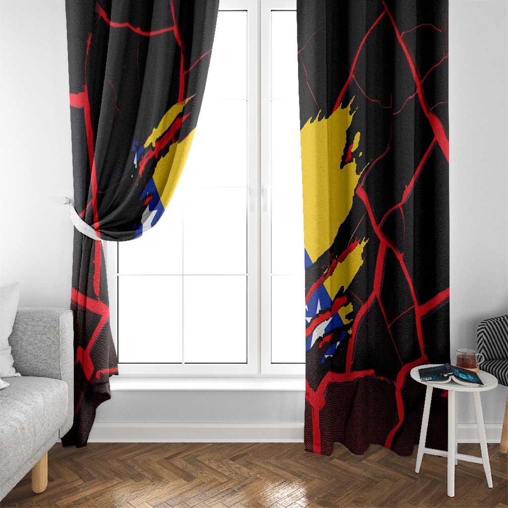 Bosnia and Herzegovina Flag Window Curtain with Dragon Shape - Fusion of National Pride & Sports Spirit