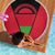 Malawi Flag Beach Blanket Colors Blended with National Emblem - Symbolic Design