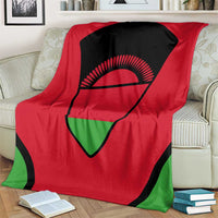 Malawi Flag Blanket Colors Blended with National Emblem - Symbolic Design