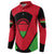 Malawi Flag Button Sweatshirt Colors Blended with National Emblem - Symbolic Design