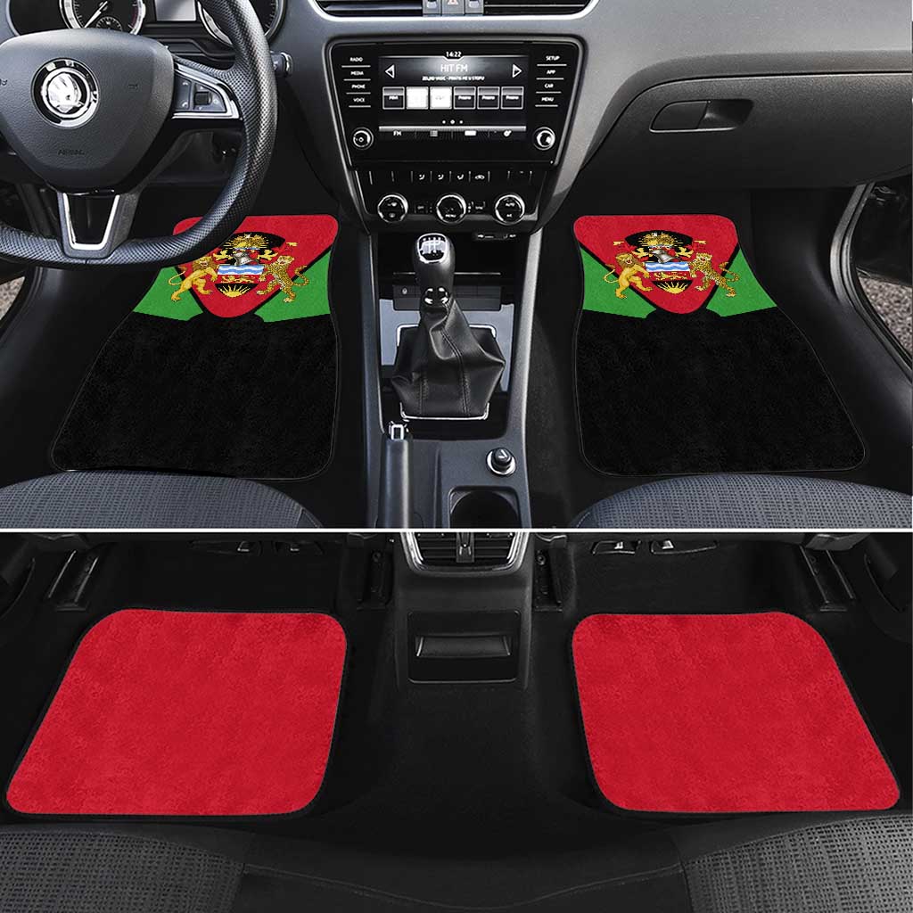 Malawi Flag Car Mats Colors Blended with National Emblem - Symbolic Design