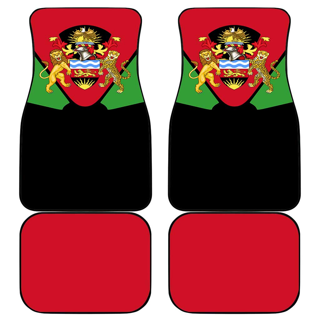 Malawi Flag Car Mats Colors Blended with National Emblem - Symbolic Design