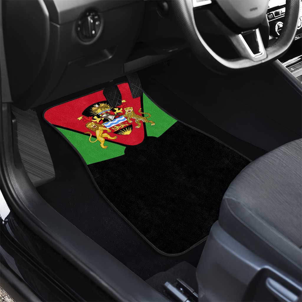 Malawi Flag Car Mats Colors Blended with National Emblem - Symbolic Design