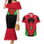 Malawi Flag Couples Matching Mermaid Dress and Hawaiian Shirt Colors Blended with National Emblem - Symbolic Design