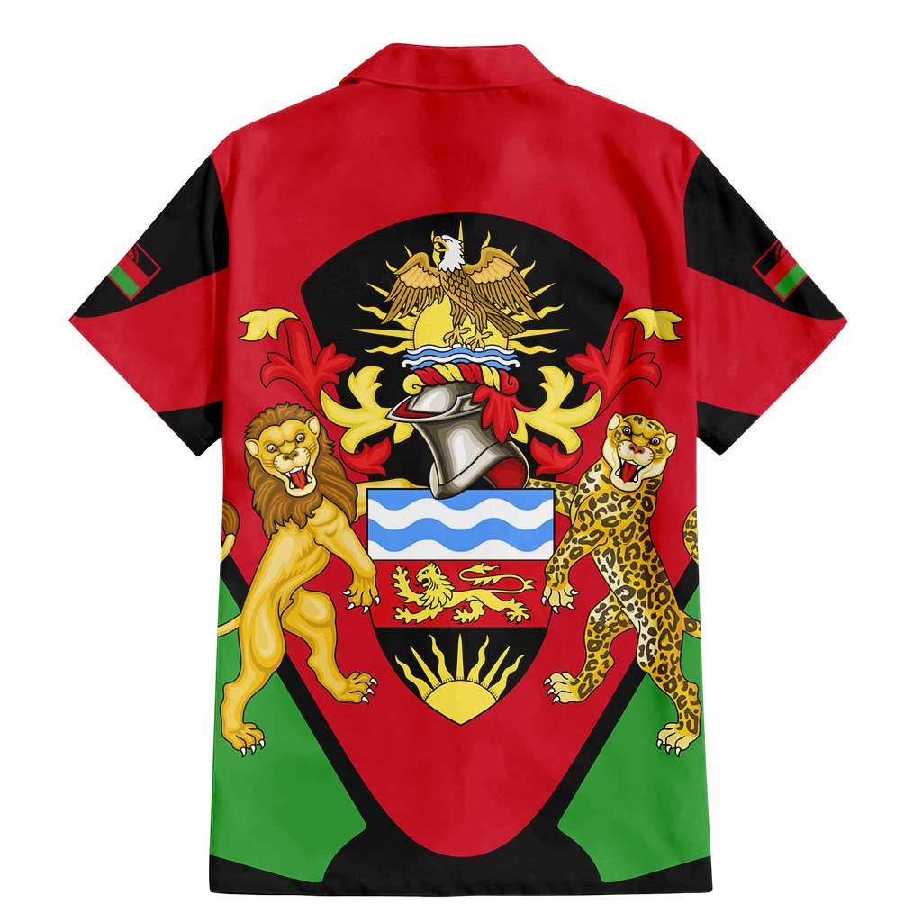 Malawi Flag Family Matching Mermaid Dress and Hawaiian Shirt Colors Blended with National Emblem - Symbolic Design
