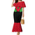 Malawi Flag Family Matching Mermaid Dress and Hawaiian Shirt Colors Blended with National Emblem - Symbolic Design