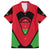 Malawi Flag Family Matching Off The Shoulder Long Sleeve Dress and Hawaiian Shirt Colors Blended with National Emblem - Symbolic Design