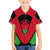 Malawi Flag Family Matching Off The Shoulder Long Sleeve Dress and Hawaiian Shirt Colors Blended with National Emblem - Symbolic Design