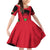 Malawi Flag Family Matching Off Shoulder Short Dress and Hawaiian Shirt Colors Blended with National Emblem - Symbolic Design