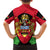 Malawi Flag Family Matching Short Sleeve Bodycon Dress and Hawaiian Shirt Colors Blended with National Emblem - Symbolic Design