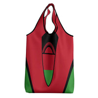Malawi Flag Grocery Bag Colors Blended with National Emblem - Symbolic Design