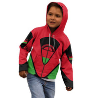 Malawi Flag Kid Hoodie Colors Blended with National Emblem - Symbolic Design