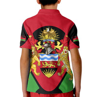 Malawi Flag Kid Polo Shirt Colors Blended with National Emblem - Symbolic Design