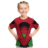 Malawi Flag Kid T Shirt Colors Blended with National Emblem - Symbolic Design