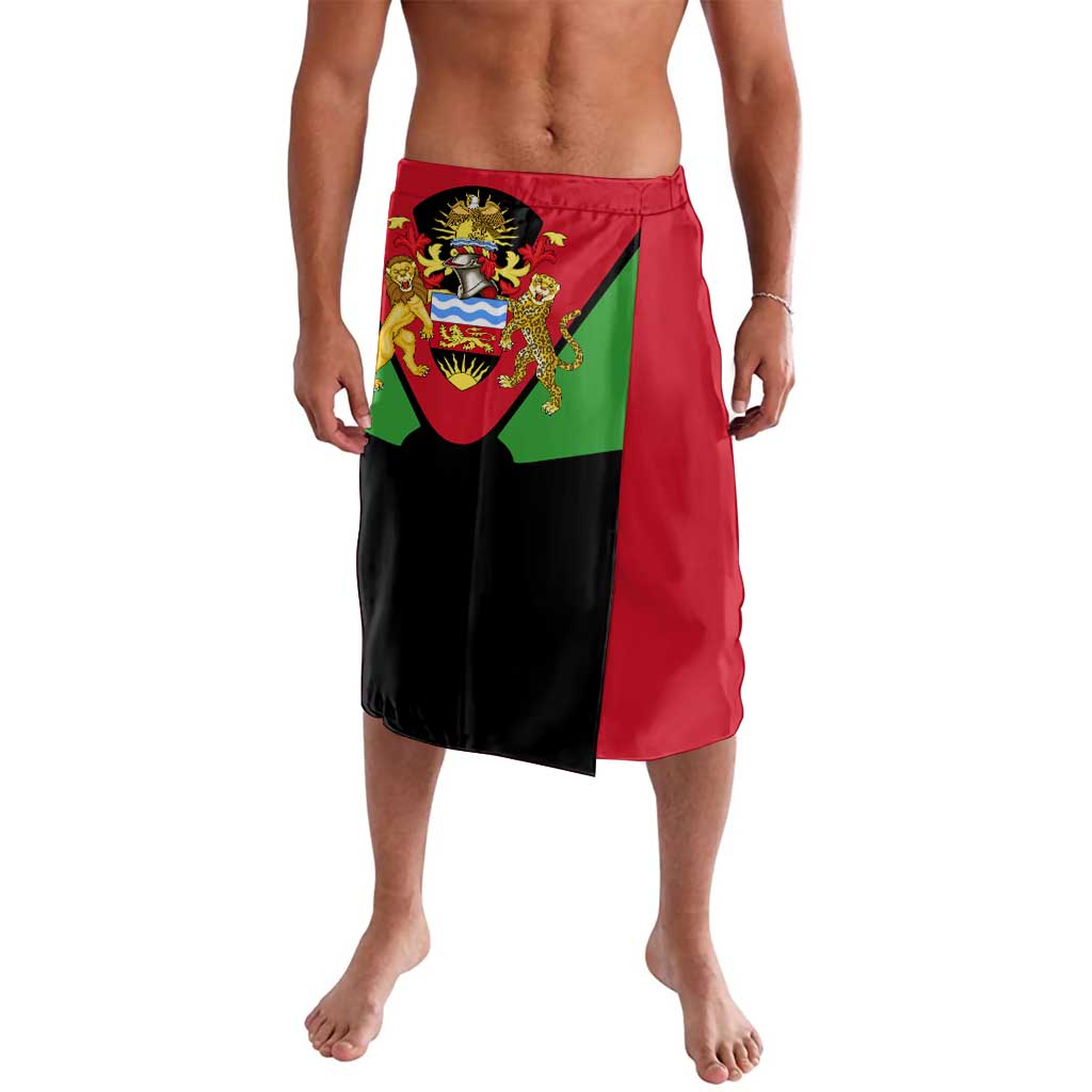 Malawi Flag Lavalava Colors Blended with National Emblem - Symbolic Design